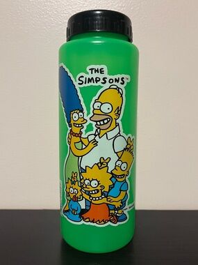 1990 The Simpsons Plastic Water Bottle (No Straw)